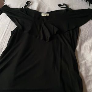 Black off the shoulder top